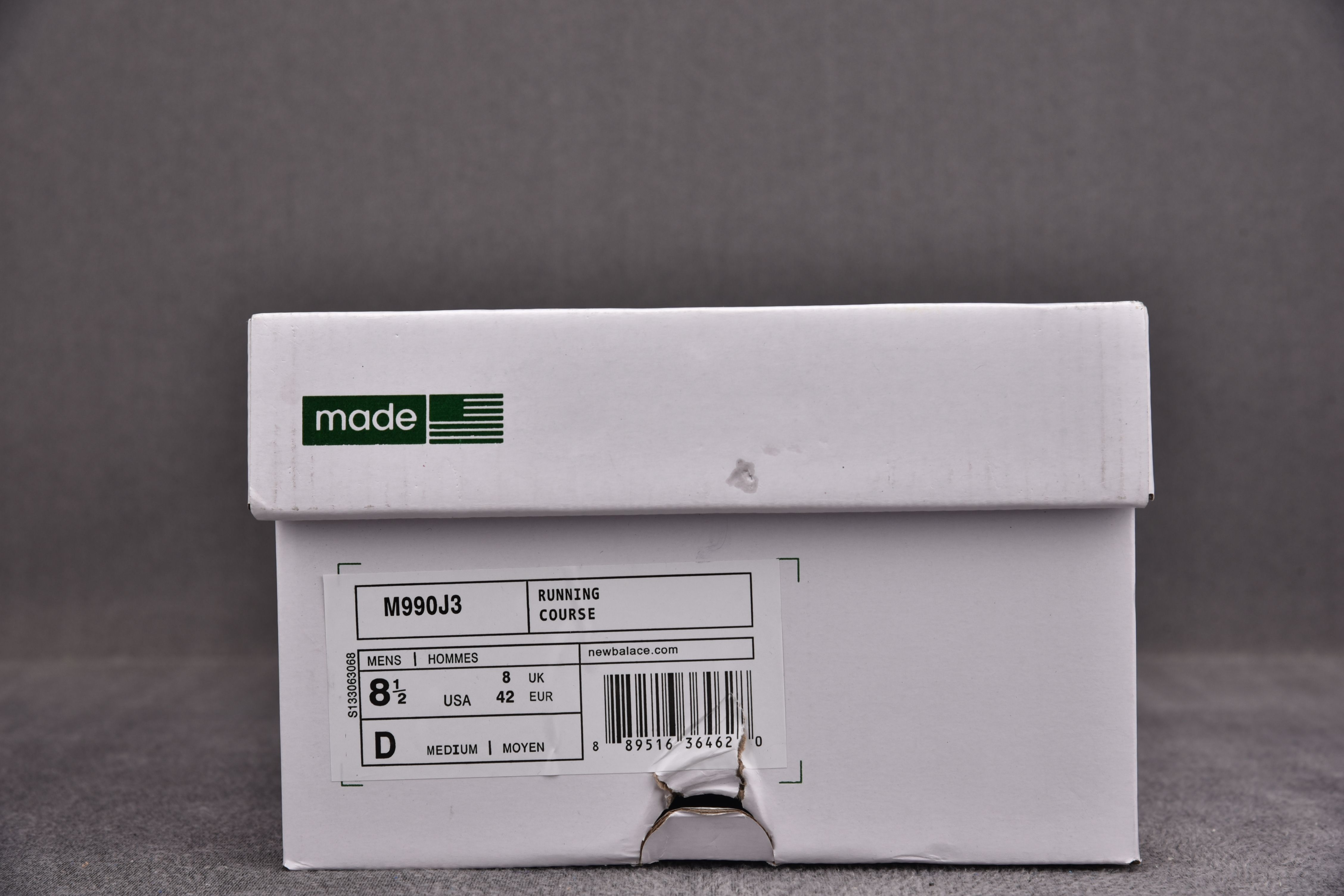 New Balance 990v3 Grey White