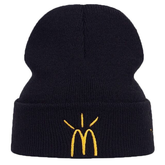 Travis Scott x McDonald's Cj Arches Beanie Black