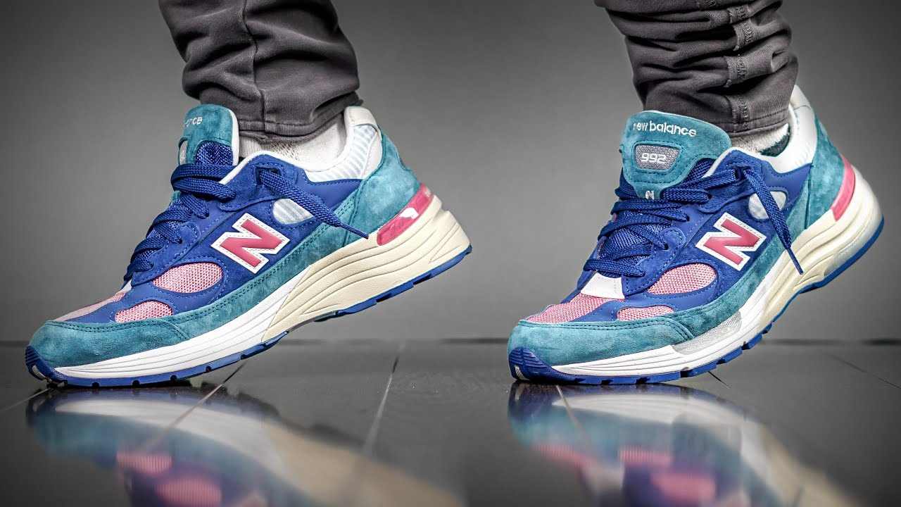New Balance 992 Blue Teal Rose