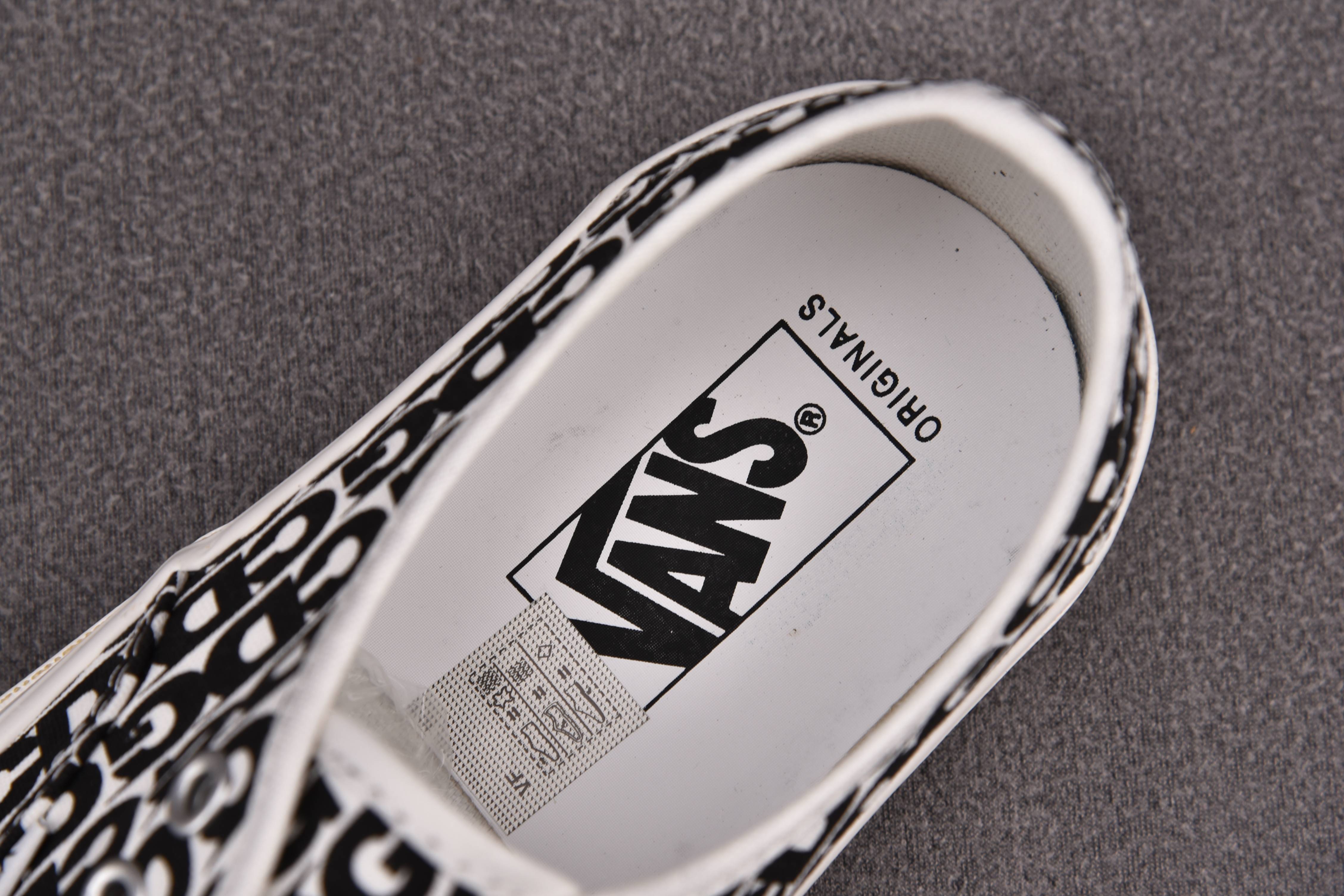 Vans Authentic Comme des Garcons Black Heel Tab (Curved Rubber)