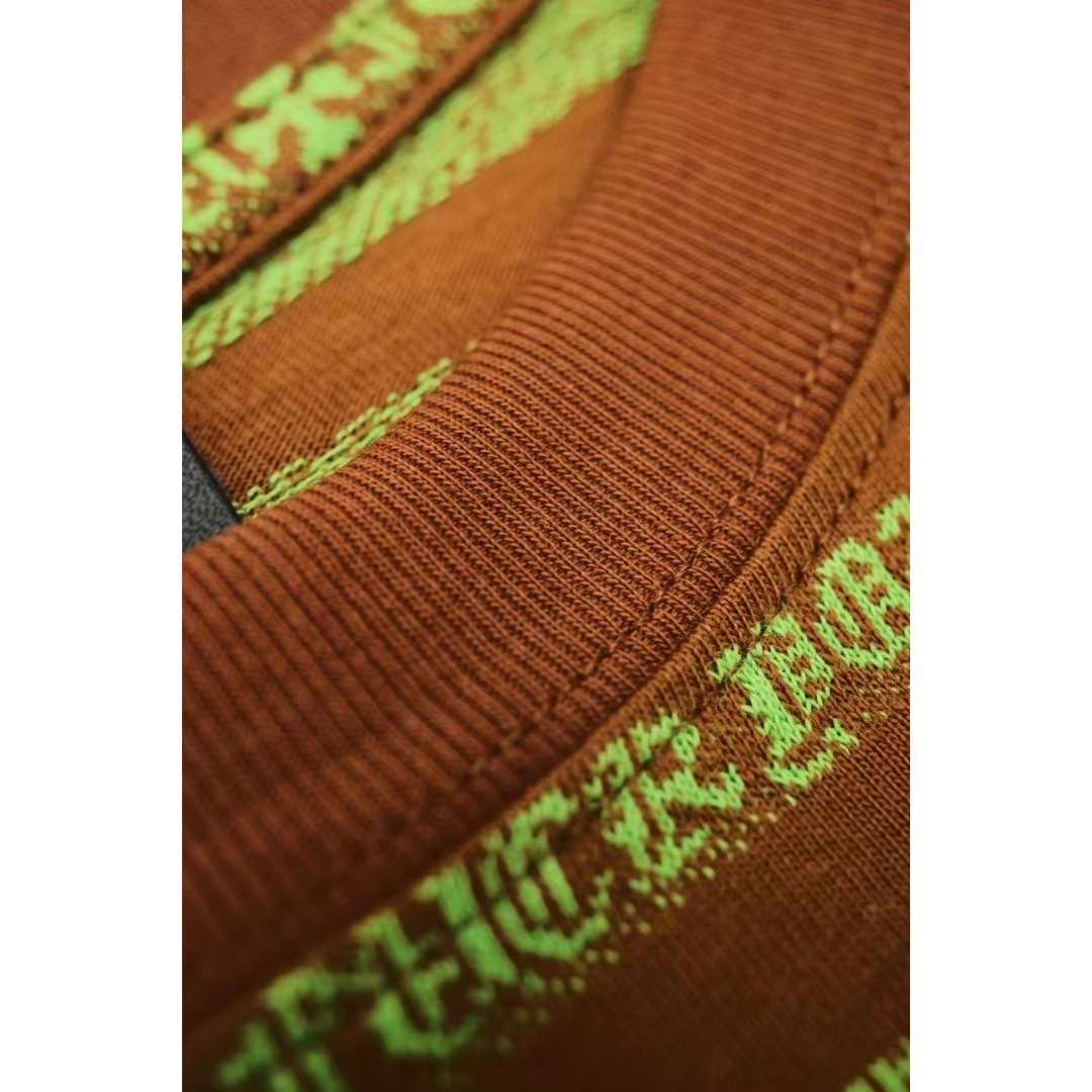 Chrome Hearts Knit Gingham Embroidered T-Shirt Brown 5.16