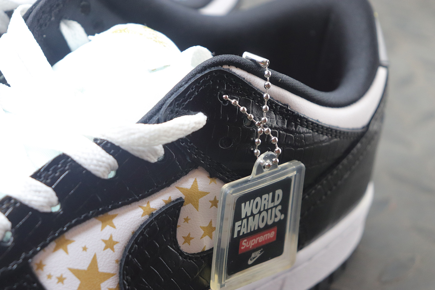 Supreme Nike SB Dunk Low White Black