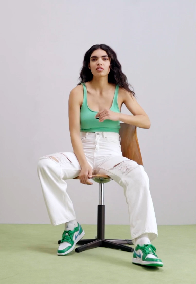 Jordan 1 Low Lucky Green Aquatone (Women Size!!)