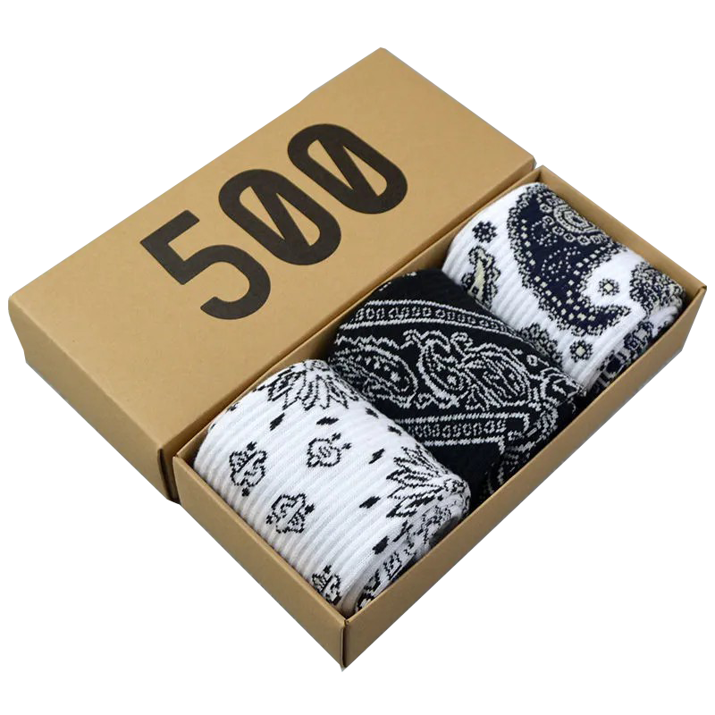 Bandana Socks （3 pairs)