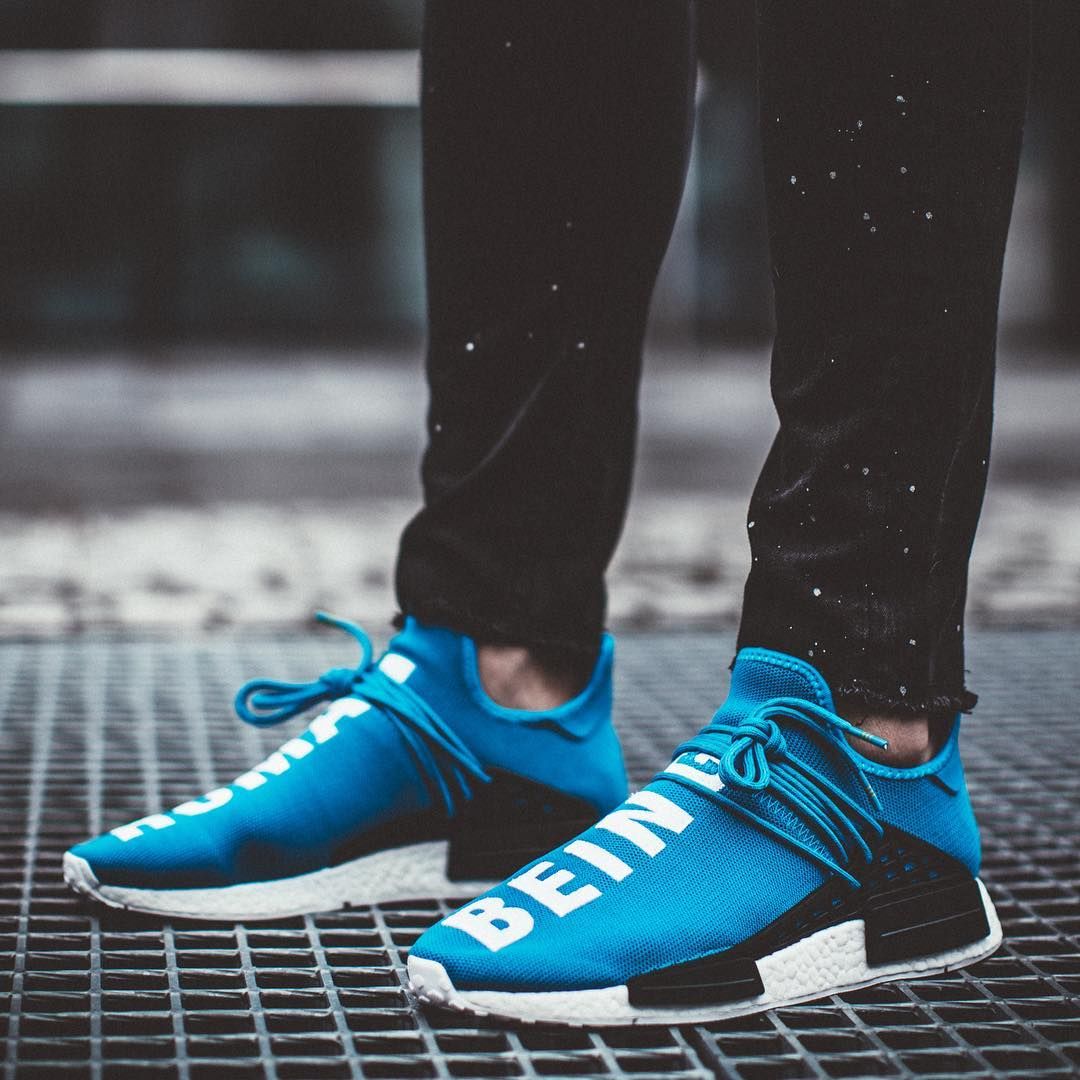 Pharrell x adidas HU NMD Human Being Shale Blue