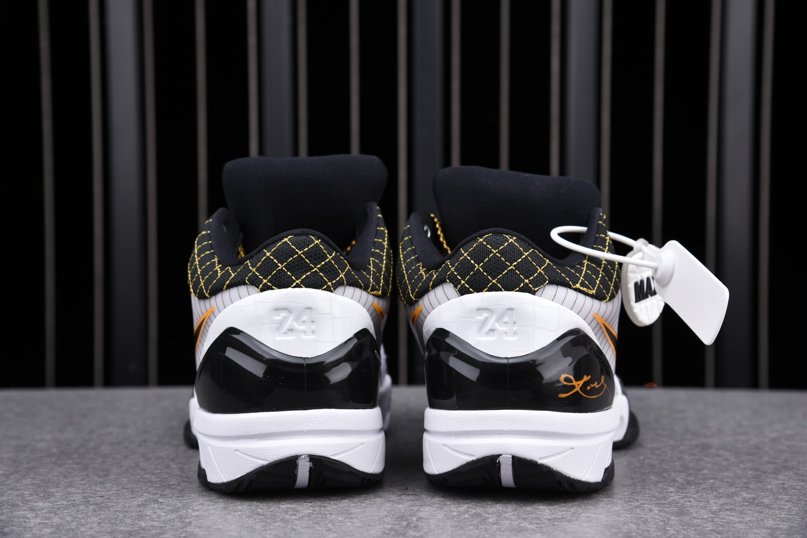 Nike Kobe 4 Protro White Black Del Sol