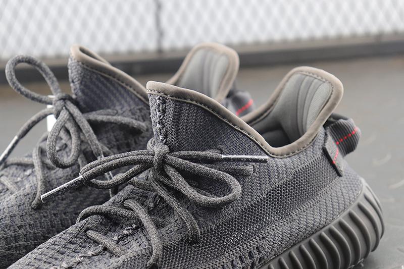 【Clearance】 adidas Yeezy Boost 350 V2 Static Black Non-Reflective（US4）