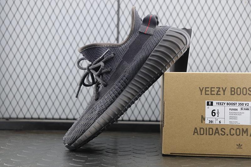 【Clearance】 adidas Yeezy Boost 350 V2 Static Black Non-Reflective（US4）