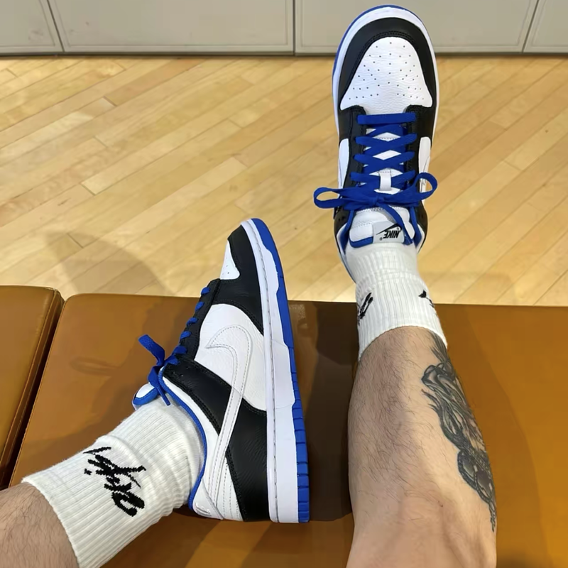 Nike Dunk Low White Black Royal