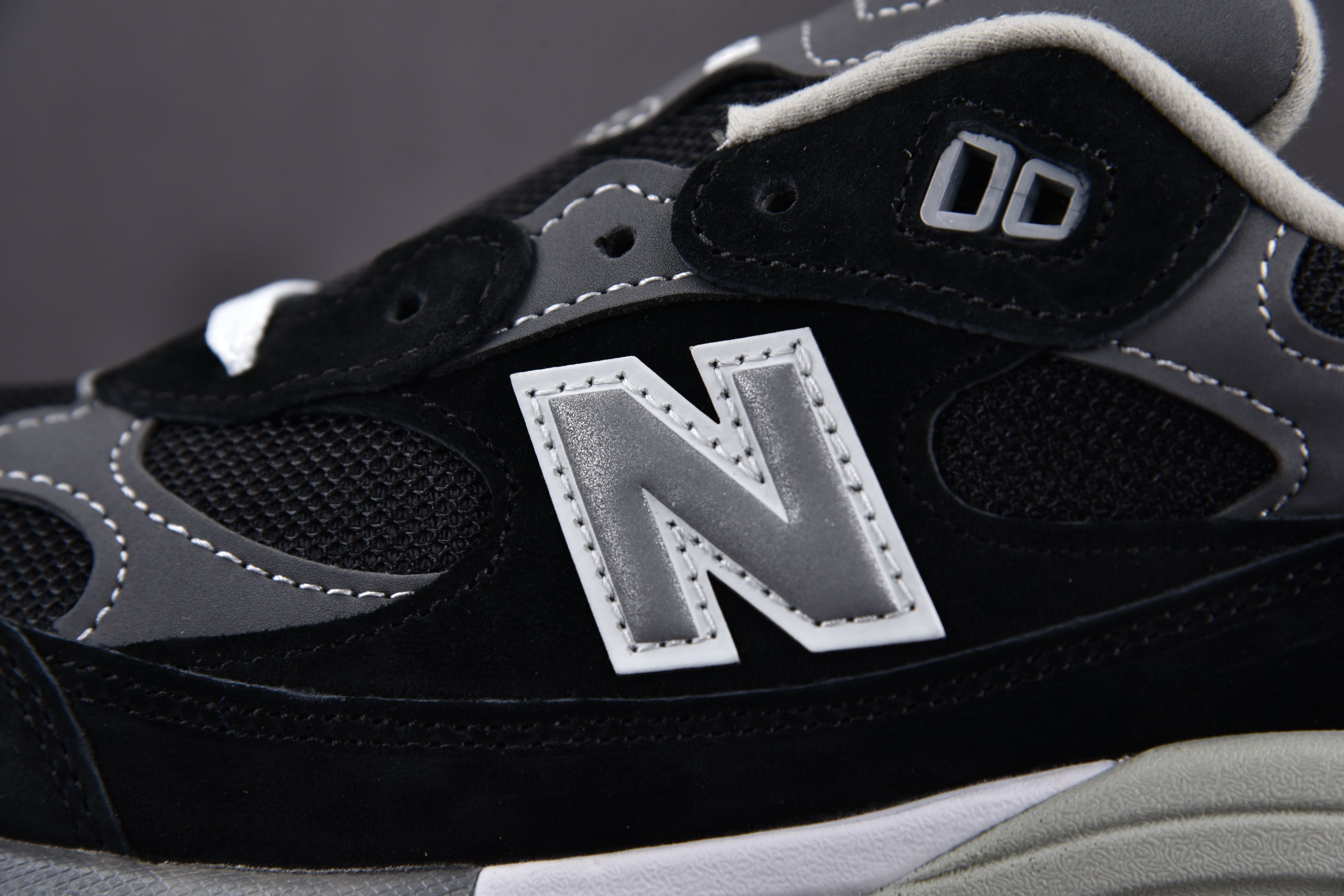 New Balance 992 Black Grey Suede