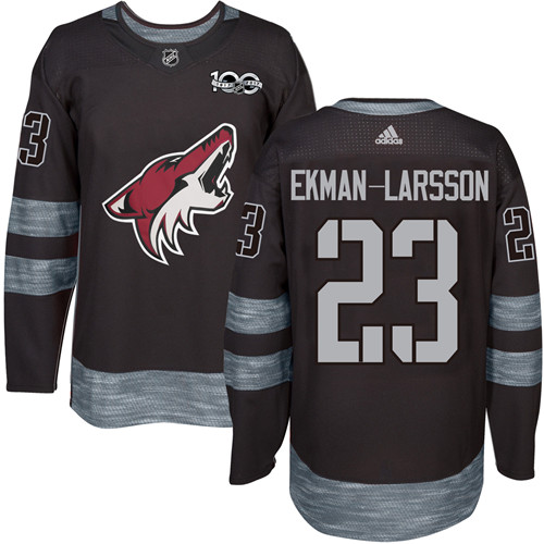 Adidas Arizona Coyotes #23 Oliver Ekman-Larsson Black 1917-2017 100th Anniversary Stitched Jersey Men's