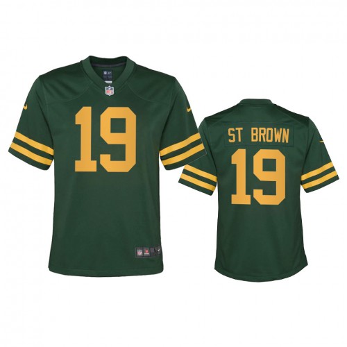 Green Bay Green Bay Packers #19 Equanimeous St. Brown Youth Alternate Game Player Jersey - Green Youth