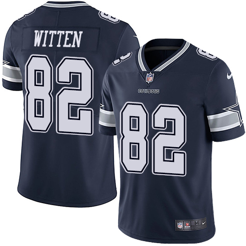 Dallas Cowboys #82 Jason Witten Navy Blue Team Color Men's Stitched Vapor Untouchable Limited Jersey Men's