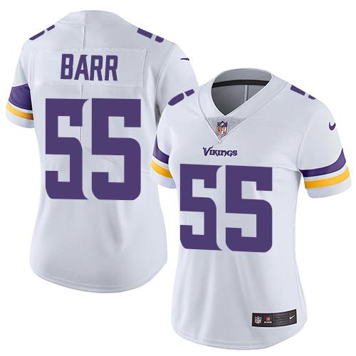 Minnesota Vikings #55 Anthony Barr White Women's Stitched Vapor Untouchable Limited Jersey Womens