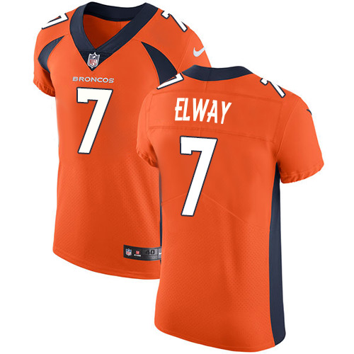Broncos #7 John Elway Orange Team Color Men's Stitched Vapor Untouchable Elite Jersey