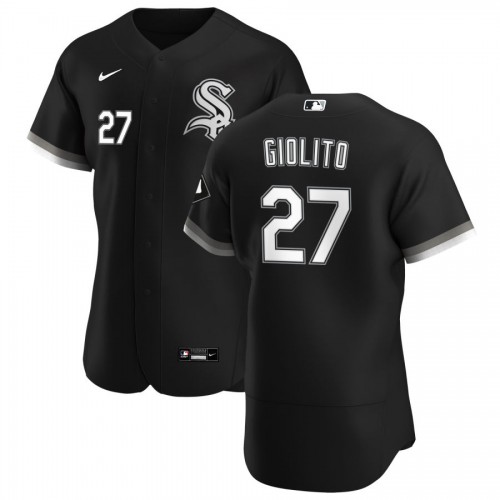 Chicago Chicago White Sox #27 Lucas Giolito Men's Black Alternate 2020 Authentic Player Jersey Men's