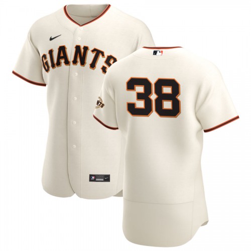 San Francisco San Francisco Giants #38 Tyler Beede Men's Cream Home 2020 Authentic Player Jersey Men's