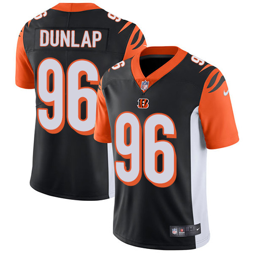Cincinnati Bengals #96 Carlos Dunlap Black Team Color Youth Stitched Vapor Untouchable Limited Jersey Youth
