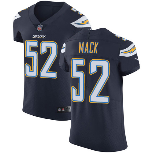 Chargers #52 Khalil Mack Navy Blue Team Color Men's Stitched Vapor Untouchable Elite Jersey