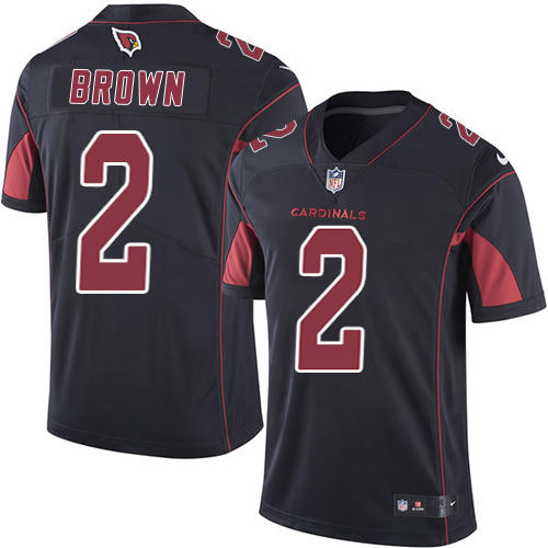 Cardinals #2 Marquise Brown Black Men's Stitched Limited Rush Jersey