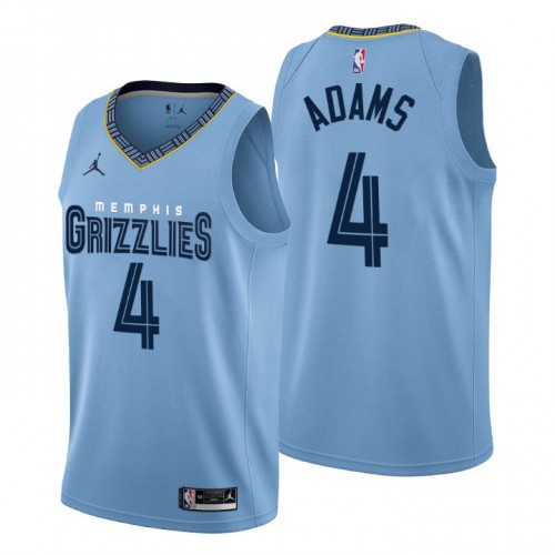 Memphis Grizzlies #4 Steven Adams Mens 2022-23 Statement Edition Jersey - Blue Mens