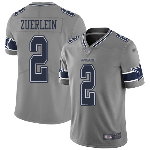 Dallas Cowboys #2 Greg Zuerlein Gray Youth Stitched Limited Inverted Legend Jersey Youth