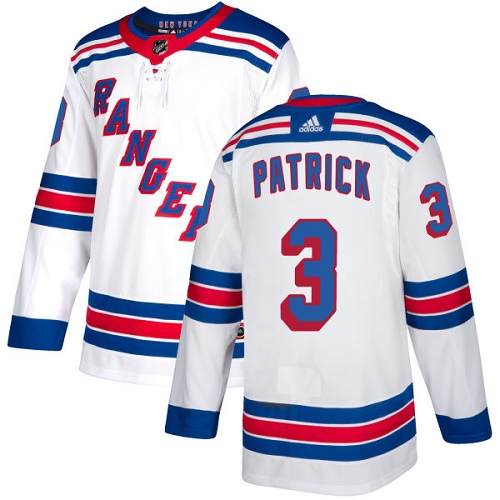 Adidas New York Rangers #3 James Patrick White Away Authentic Stitched Jersey Men's