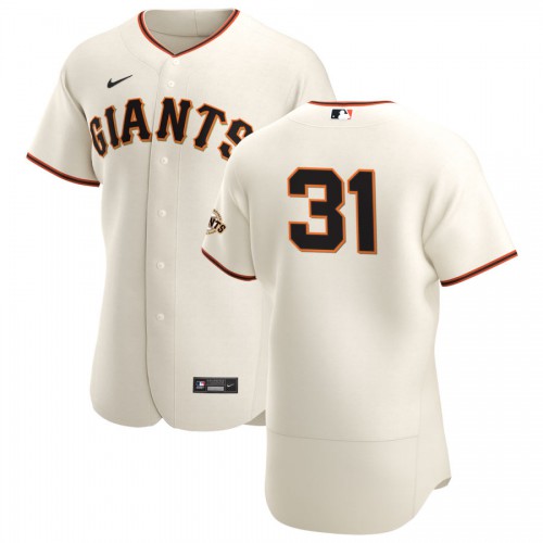 San Francisco San Francisco Giants #31 Tyler Anderson Men's Cream Home 2020 Authentic Player Jersey Men's