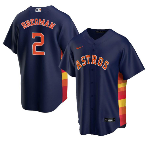 Men's Youth Women's Houston Astros 2 Replica 2020 Navy Alternate Alex Bregman Jersey