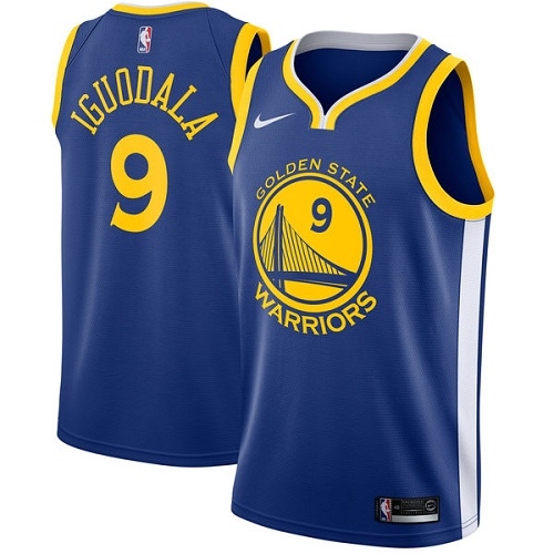 Golden State Warriors #9 Andre Iguodala Blue Youth Swingman Icon Edition Jersey Youth