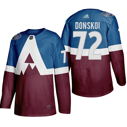 Adidas Colorado Colorado Avalanche #72 Joonas Donskoi Men's 2020 Stadium Series Burgundy Stitched Jersey Men's