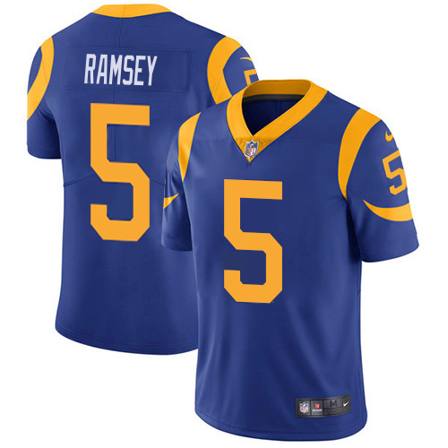 Rams #5 Jalen Ramsey Royal Blue Alternate Youth Stitched Vapor Untouchable Limited Jersey