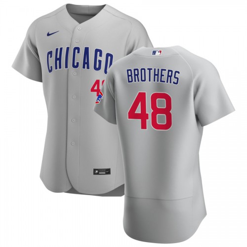 Chicago Chicago Cubs #48 Rex Brothers Men's Gray Road 2020 Authentic Team Jersey Men's