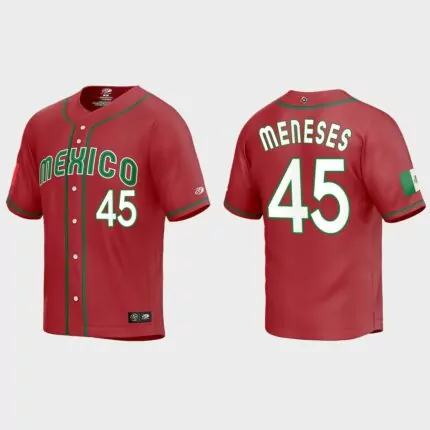 Joey Meneses Mexico Baseball 2023 World Baseball Classic Replica Jersey – Red