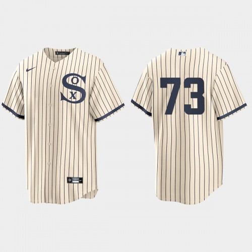 Chicago Chicago White Sox #73 Yermin Mercedes Men's White 2021 Field of Dreams Game Jersey Men's