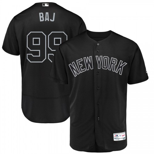 New York New York Yankees #99 Aaron Judge BAJ Majestic 2019 Players' Weekend Flex Base Authentic Player Jersey Black Men's