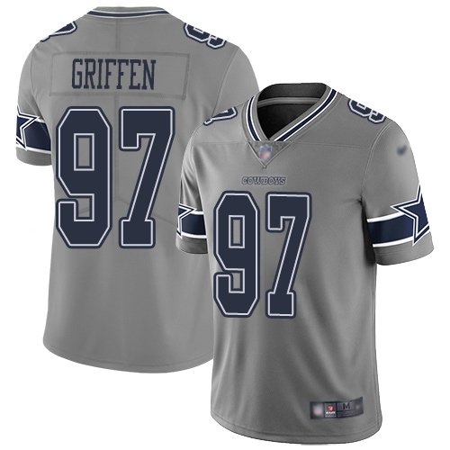 Dallas Cowboys #97 Everson Griffen Gray Men's Stitched Limited Inverted Legend Jersey Men's