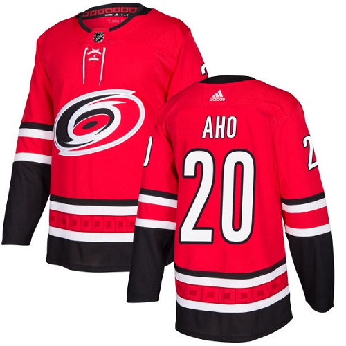 Adidas Carolina Hurricanes #20 Sebastian Aho Red Home Authentic Stitched Youth Jersey Youth