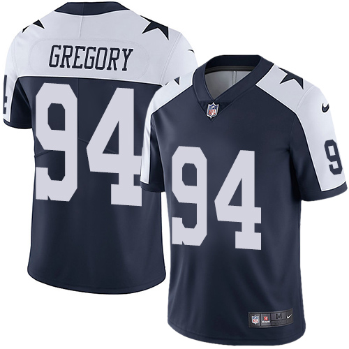 Dallas Cowboys #94 Randy Gregory Navy Blue Thanksgiving Youth Stitched Vapor Untouchable Limited Throwback Jersey Youth