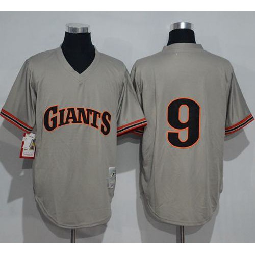 Mitchell And Ness 1989 San Francisco Giants #9 Matt Williams Grey Throwback Stitched Jersey Men's