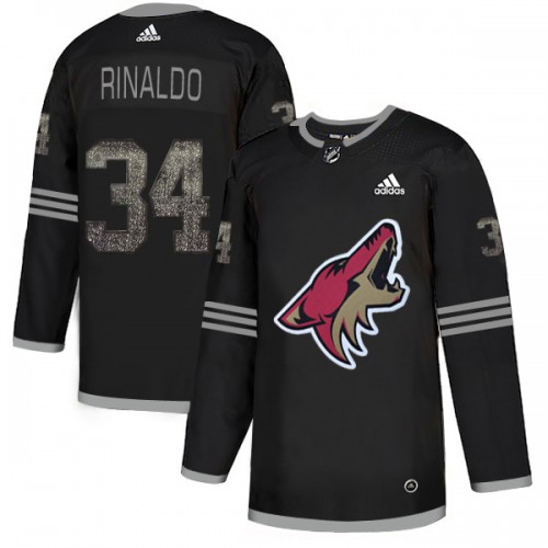 Adidas Arizona Coyotes #34 Zac Rinaldo Black Authentic Classic Stitched Jersey Men's