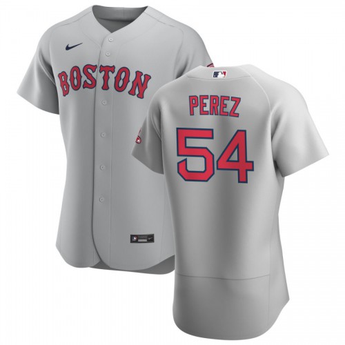Boston Boston Red Sox #54 Martin Perez Men's Gray Road 2020 Authentic Team Jersey Men's