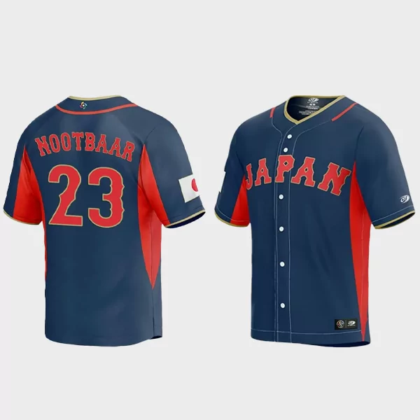 Lars Nootbaar 23 Japan Baseball 2023 World Baseball Classic Jersey – Navy