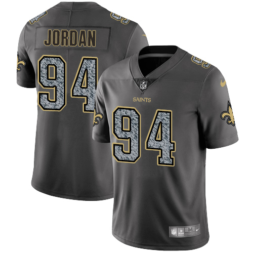 New Orleans Saints #94 Cameron Jordan Gray Static Youth Stitched Vapor Untouchable Limited Jersey Youth