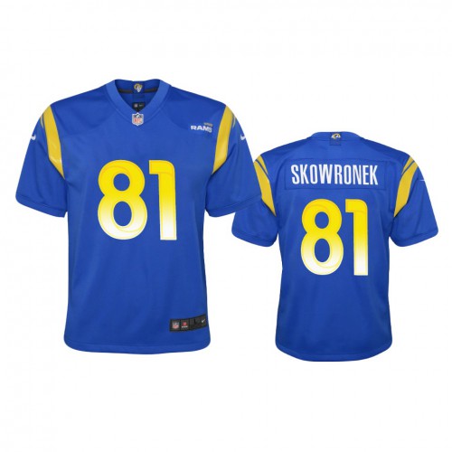 Los Angeles Los Angeles Rams #81 Ben Skowronek Youth Game Jersey - Royal Youth