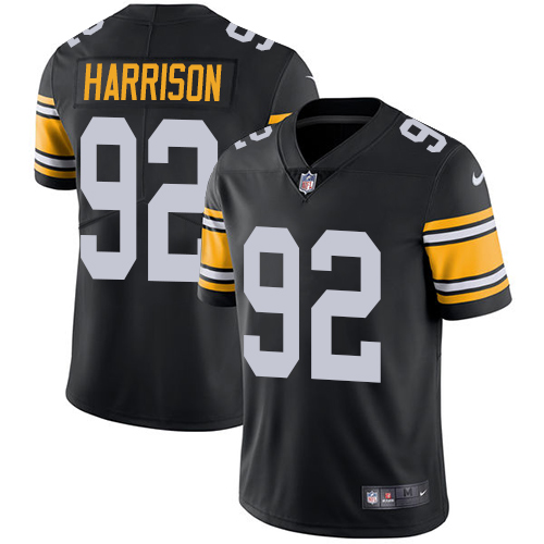 Pittsburgh Steelers #92 James Harrison Black Alternate Men's Stitched Vapor Untouchable Limited Jersey Men's