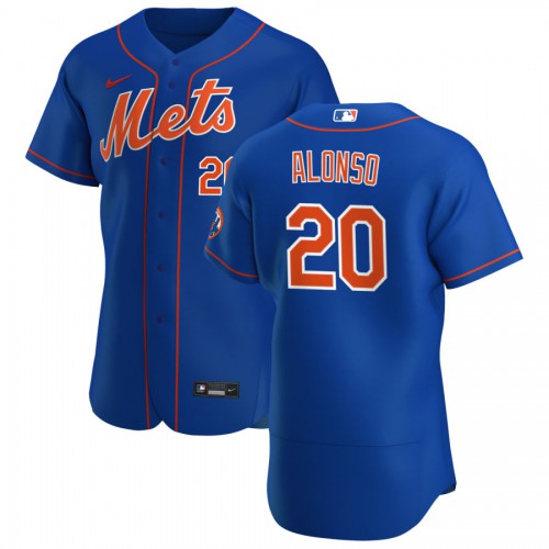 New York New York Mets #20 Pete Alonso Men's Royal Alternate 2020 Authentic Player Jersey Men's