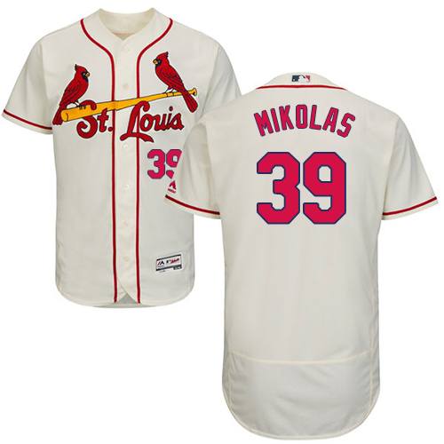 St.Louis Cardinals #39 Miles Mikolas Cream Flexbase Authentic Collection Stitched Jersey Men's