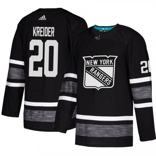 Adidas New York Rangers #20 Chris Kreider Black 2019 All-Star Game Parley Authentic Stitched Jersey Men's