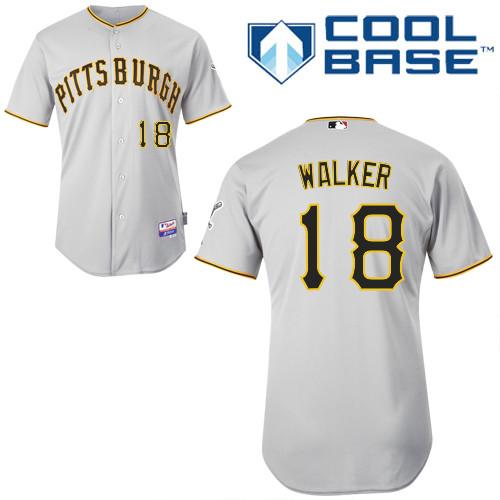Pittsburgh Pirates #18 Neil Walker Grey Stitched Jersey Men's